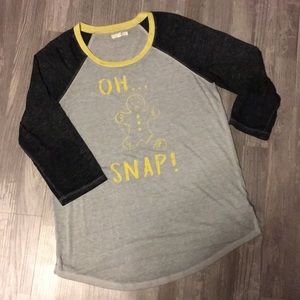Ladies Maurice’s Christmas “Oh Snap” Top LARGE